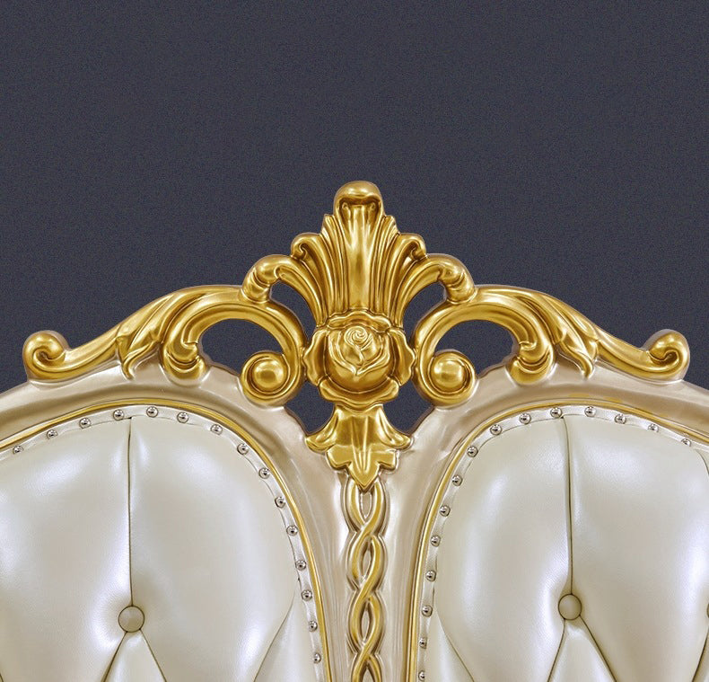 Contemporary French Country Sectional Sofa Leather Sleeper Sectional