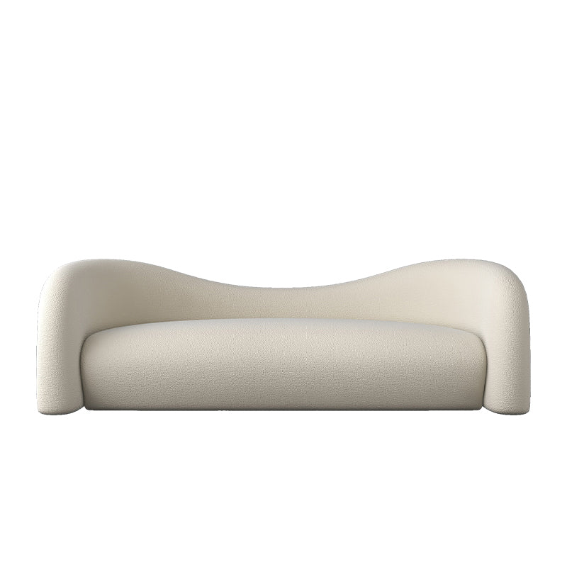 Beige and Dark Gray Sofa Tuxedo Arm Seating with Pillows for Apartment