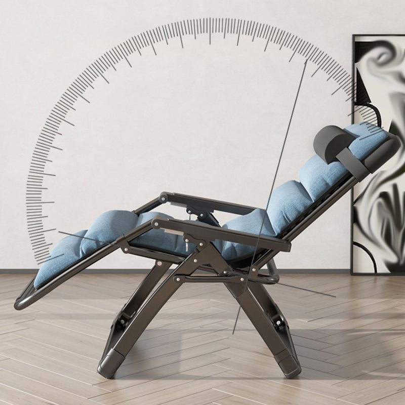 Metal Recliner Chair with Arm Contemporary foldable Chair for Bedroom