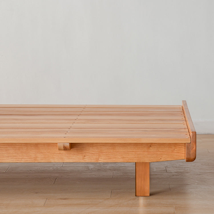 Mid-Century Modern Standard Bed Headboard Bed Frame with Legs