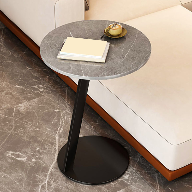 Modernistic Living Room Double Tier Geometric with Storage Pedestal Side Table