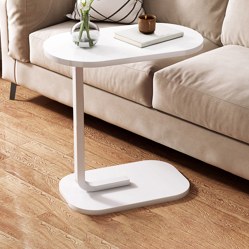 Modernistic Living Room Double Tier Geometric with Storage Pedestal Side Table