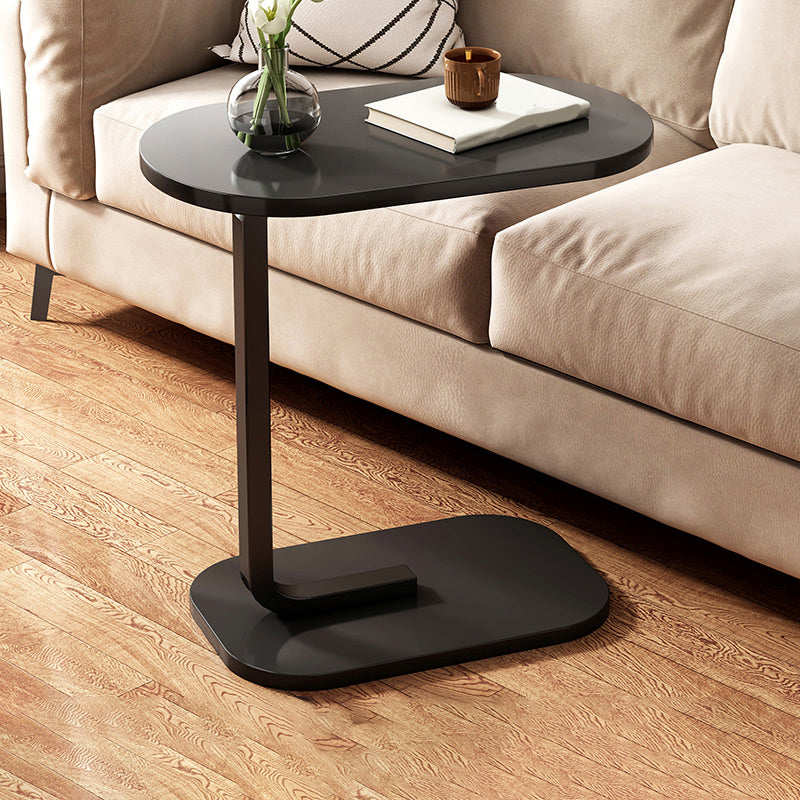 Modernistic Living Room Double Tier Geometric with Storage Pedestal Side Table