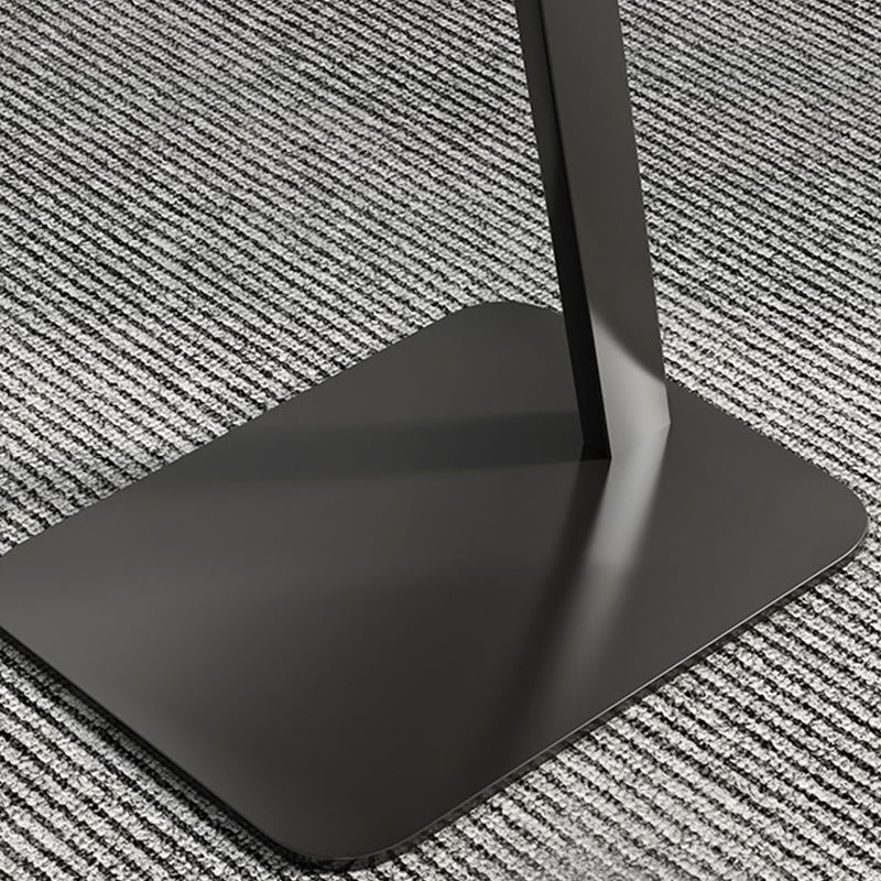 Modernistic Living Room Double Tier Geometric with Storage Pedestal Side Table