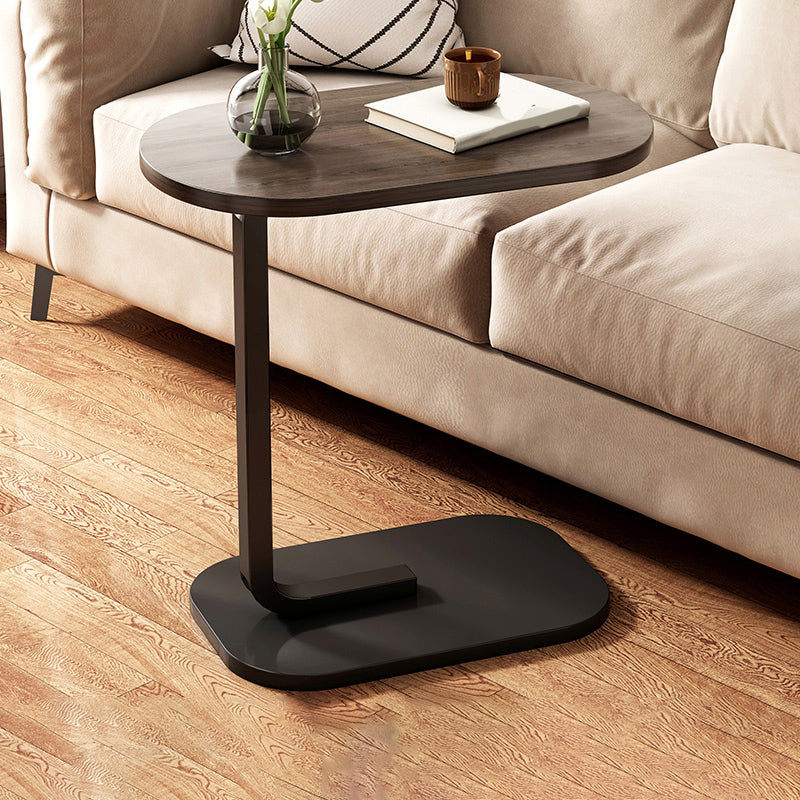 Modernistic Living Room Double Tier Geometric with Storage Pedestal Side Table