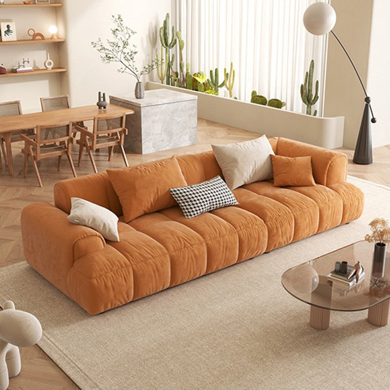 25.6" H Scandinavian Sectional Sofa L-Shape Fabric Sectional