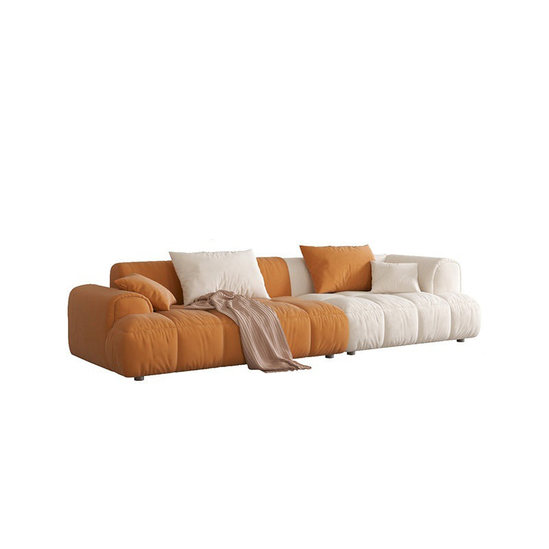 25.6" H Scandinavian Sectional Sofa L-Shape Fabric Sectional