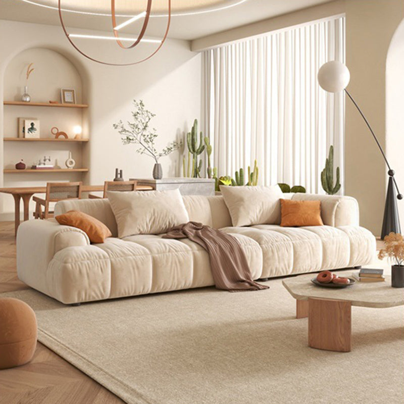 25.6" H Scandinavian Sectional Sofa L-Shape Fabric Sectional