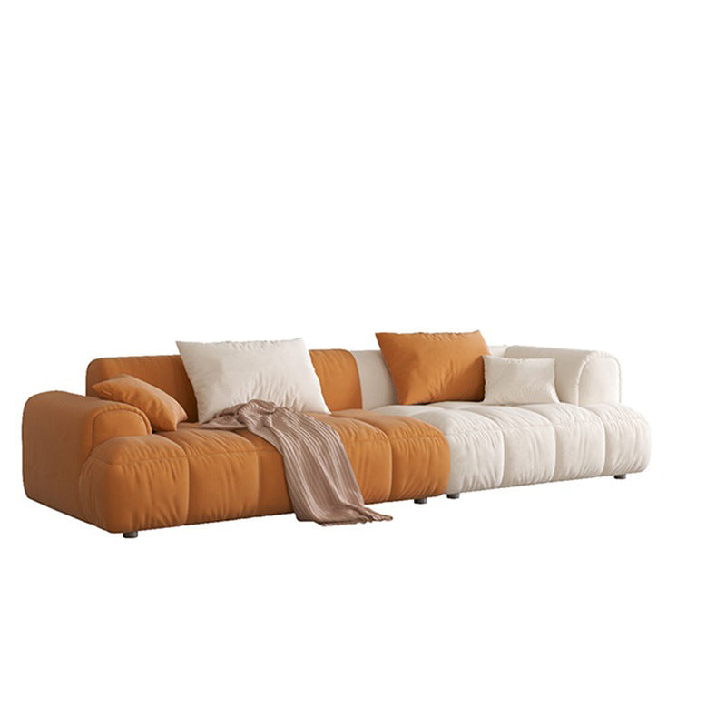 25.6" H Scandinavian Sectional Sofa L-Shape Fabric Sectional