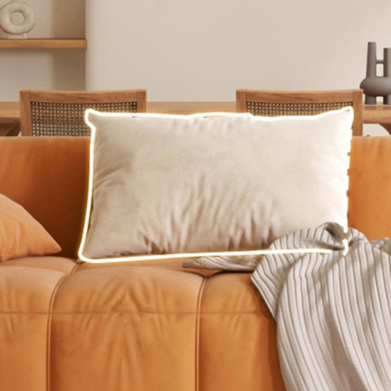 25.6" H Scandinavian Sectional Sofa L-Shape Fabric Sectional