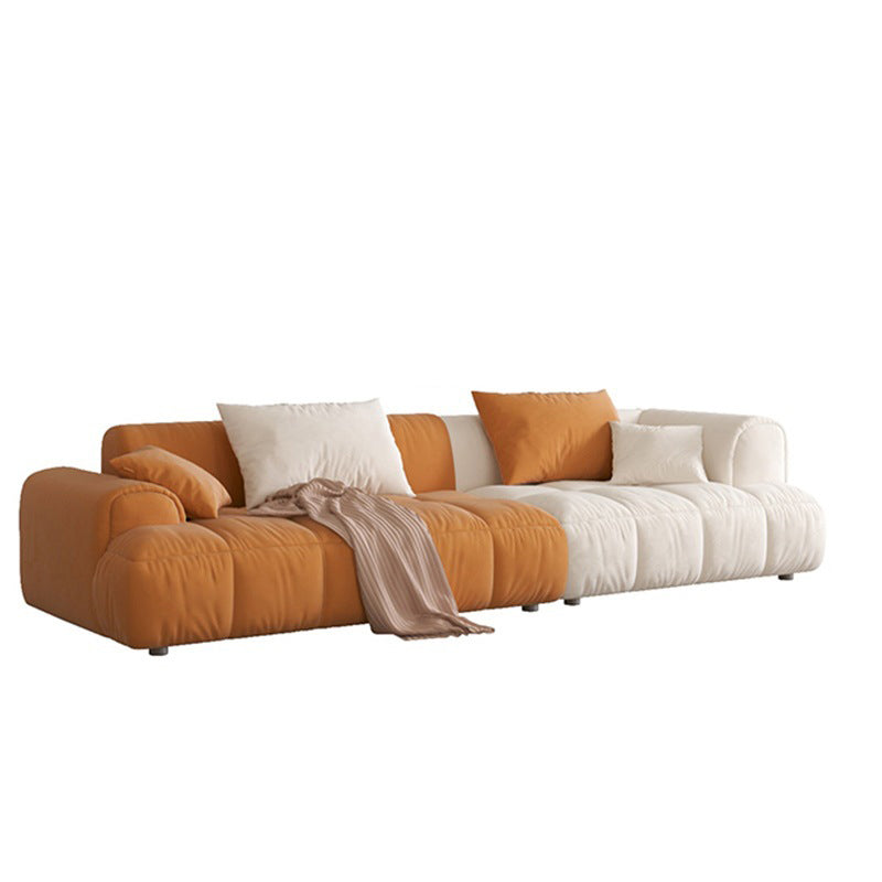 25.6" H Scandinavian Sectional Sofa L-Shape Fabric Sectional