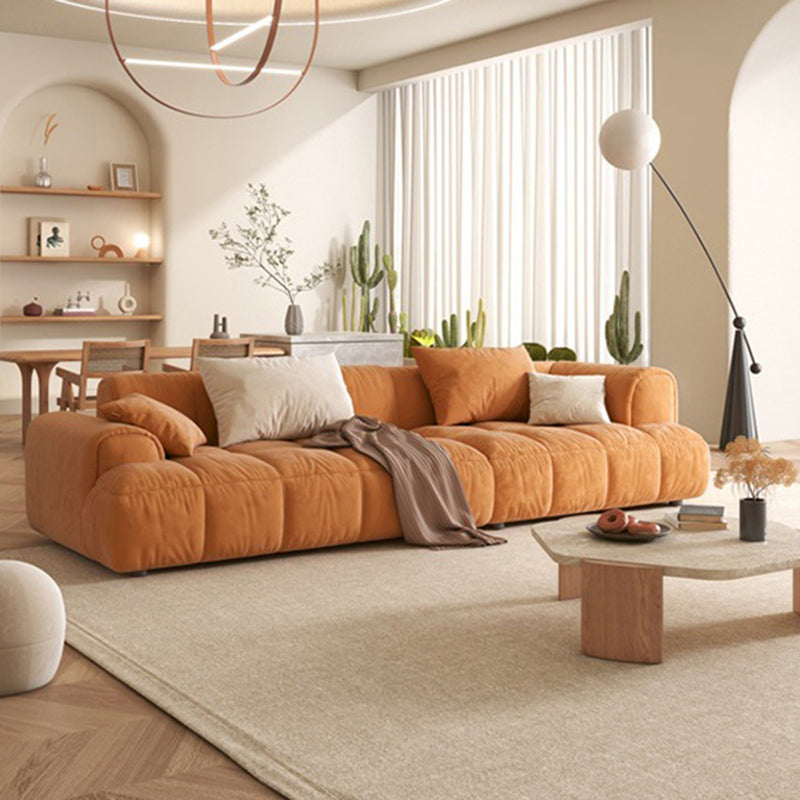 25.6" H Scandinavian Sectional Sofa L-Shape Fabric Sectional