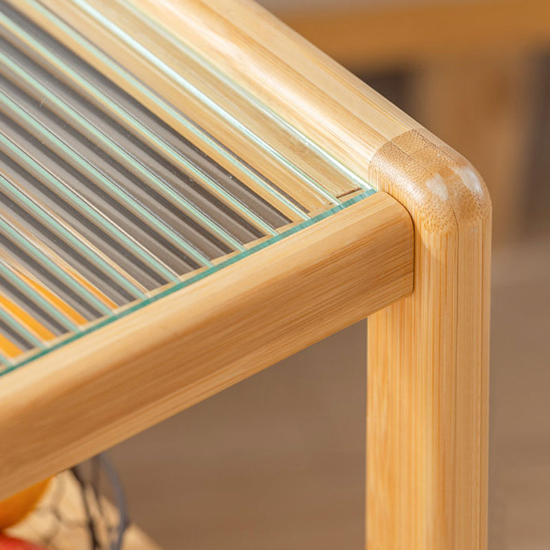 27" W x 11.8" D x 24" H Sofa Side Accent Table Wooden Rectangular End Table