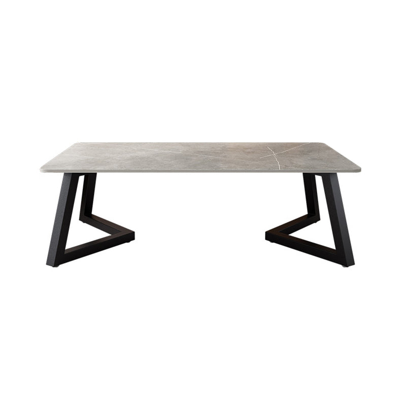 Slate Rectangular Coffee Table No Distressing Single Coffee Table