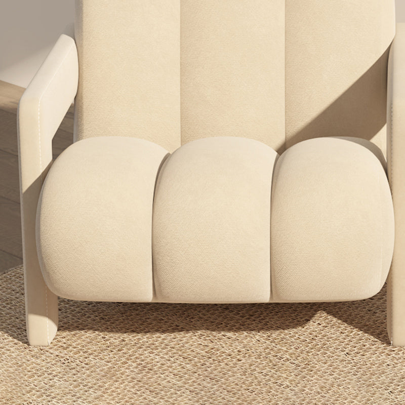 Scandinavian Arms Included Lounge Chair Solid Color Living Room Armchair