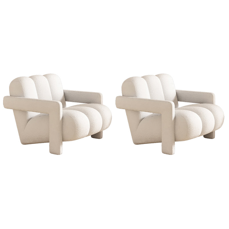 Scandinavian Arms Included Lounge Chair Solid Color Living Room Armchair