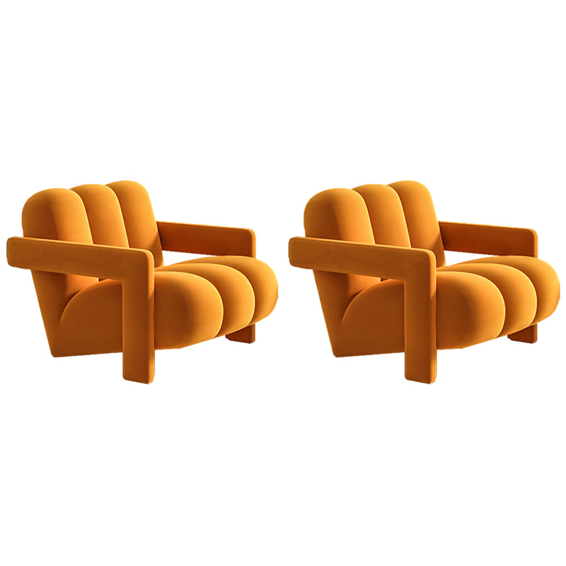 Scandinavian Arms Included Lounge Chair Solid Color Living Room Armchair
