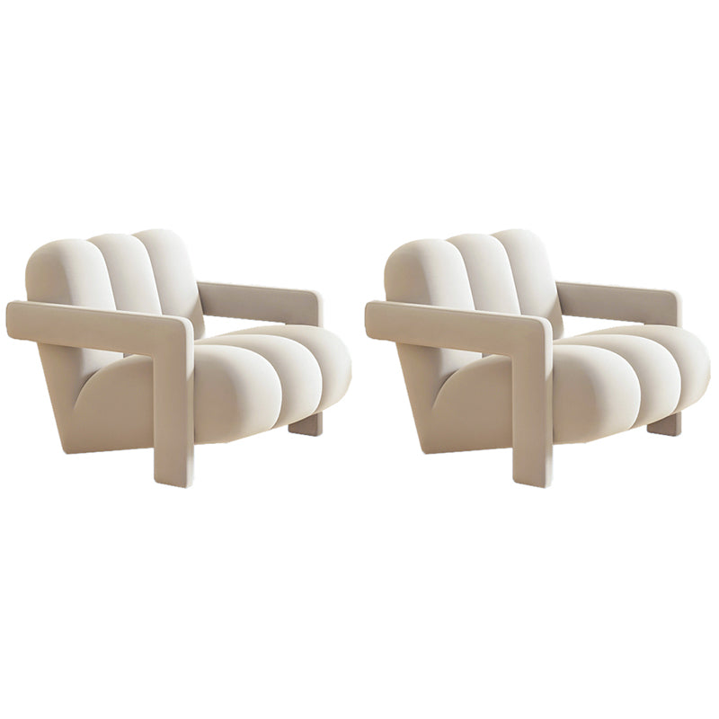 Scandinavian Arms Included Lounge Chair Solid Color Living Room Armchair