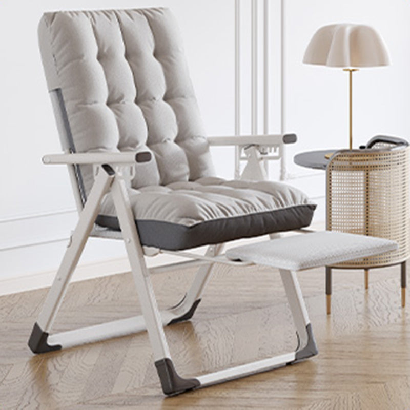 Contemporary Style Recliner Removable Cushions Foldable Seat