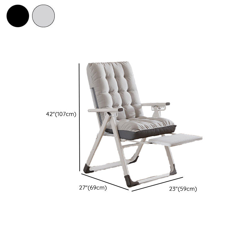 Contemporary Style Recliner Removable Cushions Foldable Seat