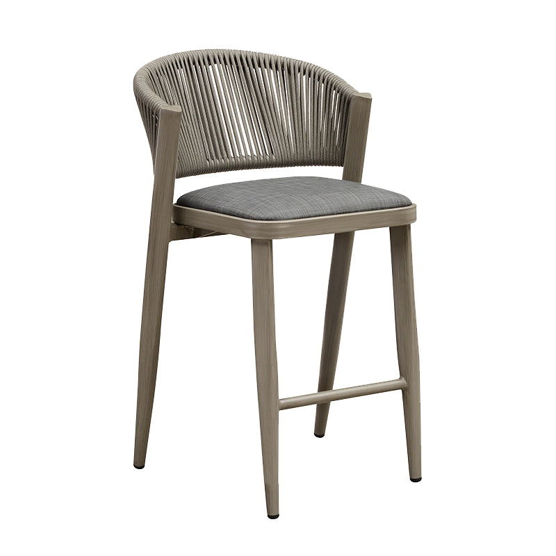 Tropical Patio Dining Side Chair Armless Rattan Outdoors Dining Chairs