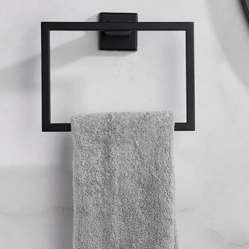 7-Piece Bath Hardware Set in Stainless Steel with Paper Holder/Robe Hooks/Towel Ring Bar