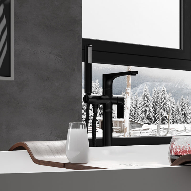 Freestanding Soaking Bathtub Antique Finish Back to Wall Bath Tub