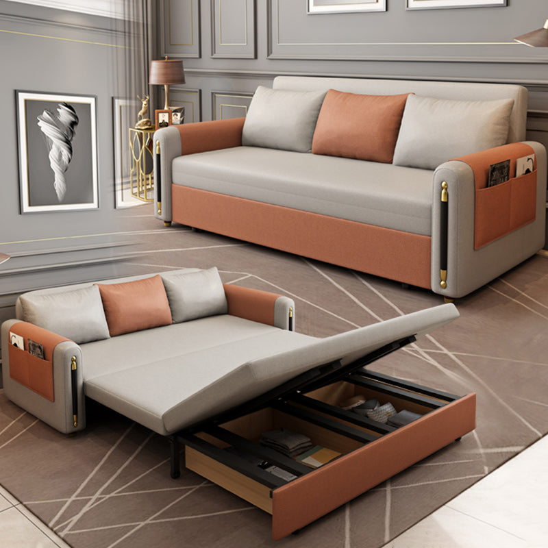 32" Wide Scandinavian Futon Sofa Bed Folding Futon Sleeper Sofa