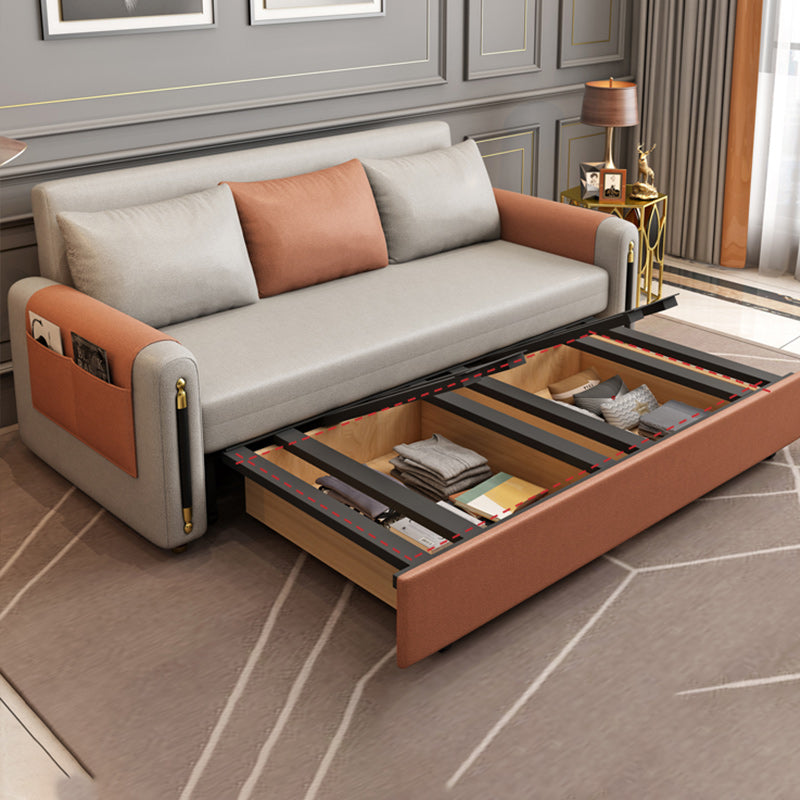 32" Wide Scandinavian Futon Sofa Bed Folding Futon Sleeper Sofa