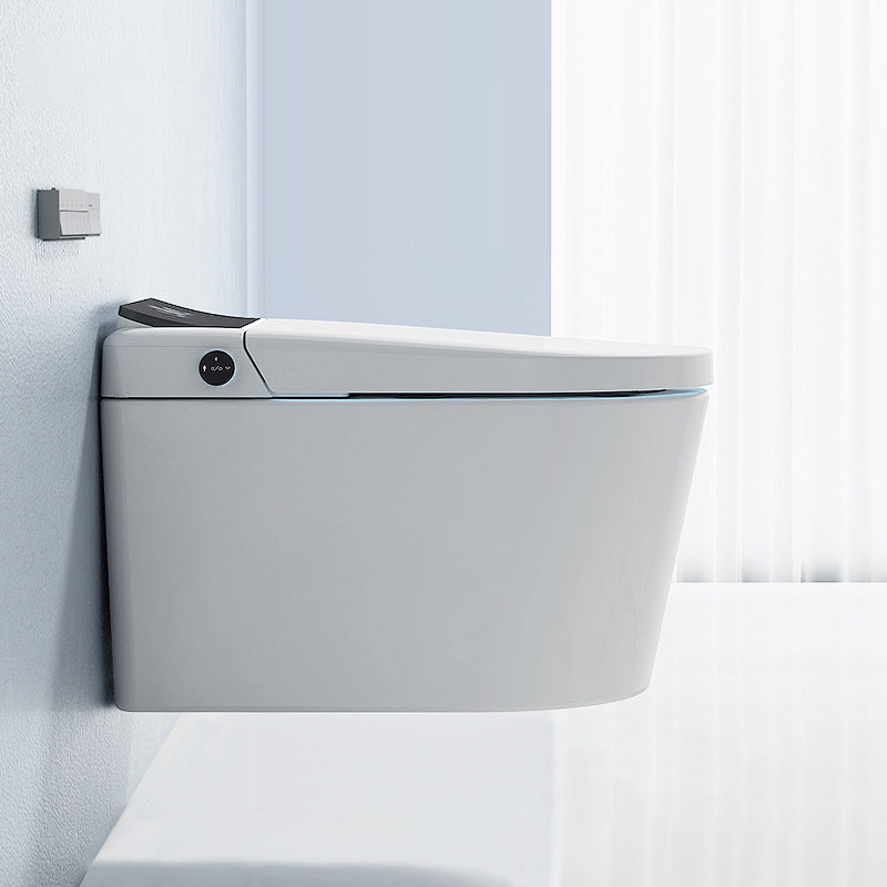 Contemporary Siphon Jet Toilet Bowl One-Piece Toilet Wall Mount ABS Flush Toilet