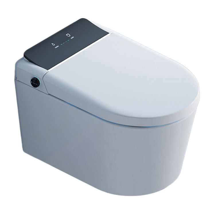 Contemporary Siphon Jet Toilet Bowl One-Piece Toilet Wall Mount ABS Flush Toilet