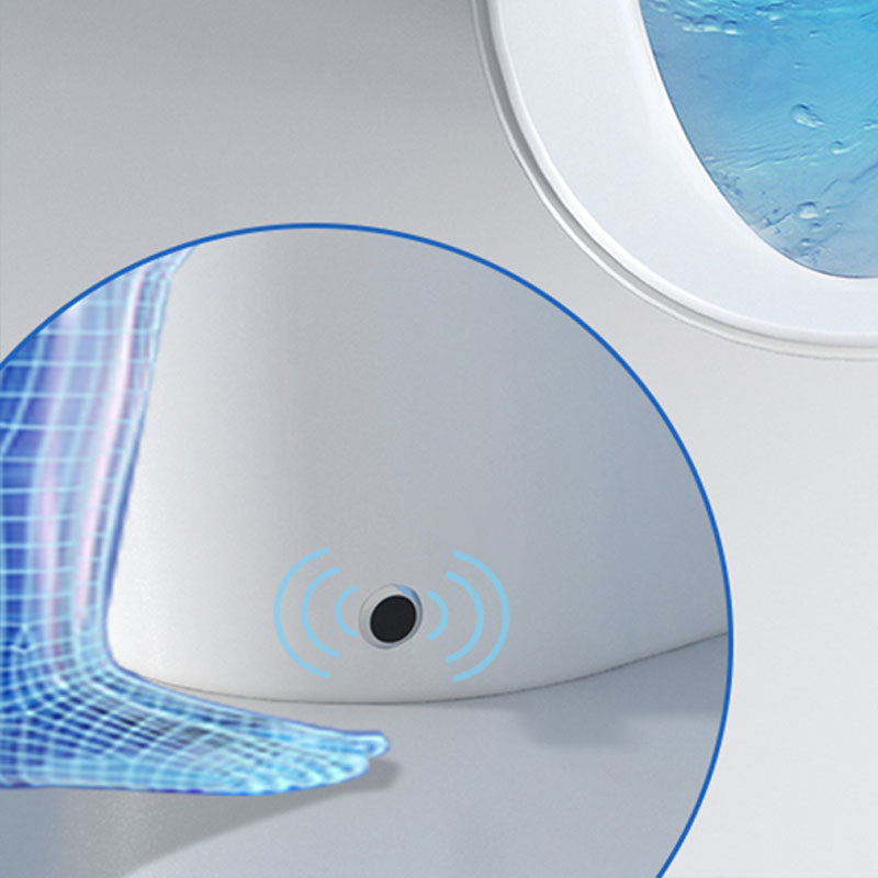 Contemporary Flush Toilet Floor Mounted One-Piece Toilet Porcelain Urine Toilet