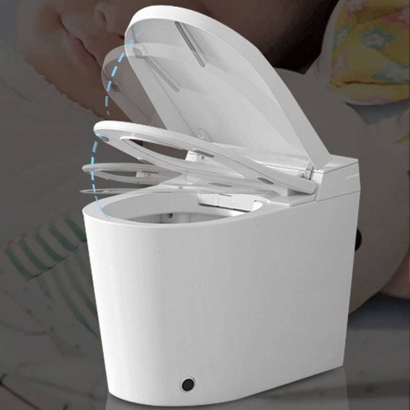 Contemporary Flush Toilet Floor Mounted One-Piece Toilet Porcelain Urine Toilet