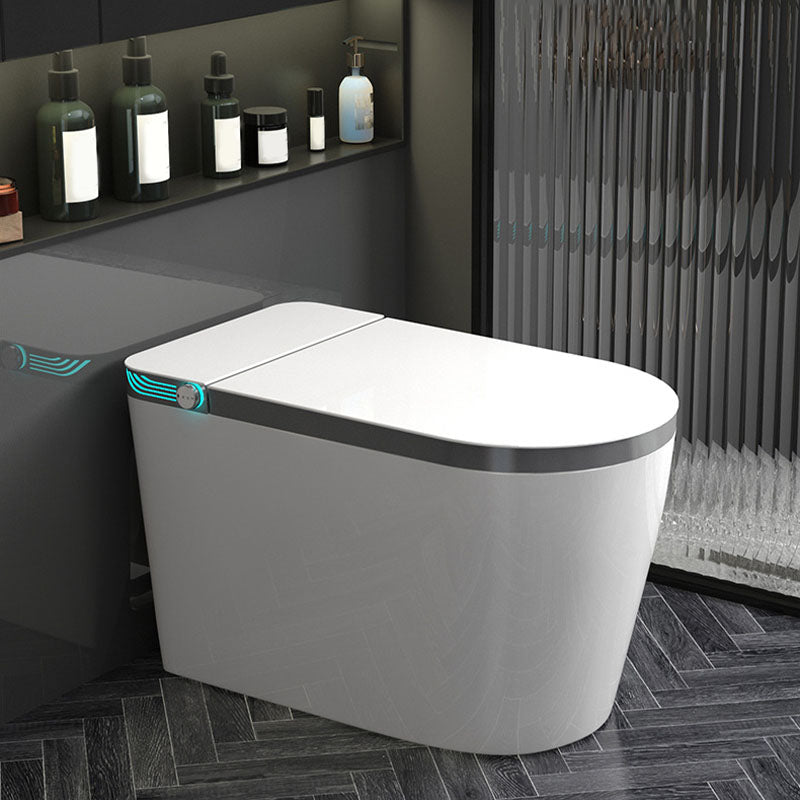 Contemporary Flush Toilet Floor Mounted One-Piece Toilet ABS Toilet Bowl