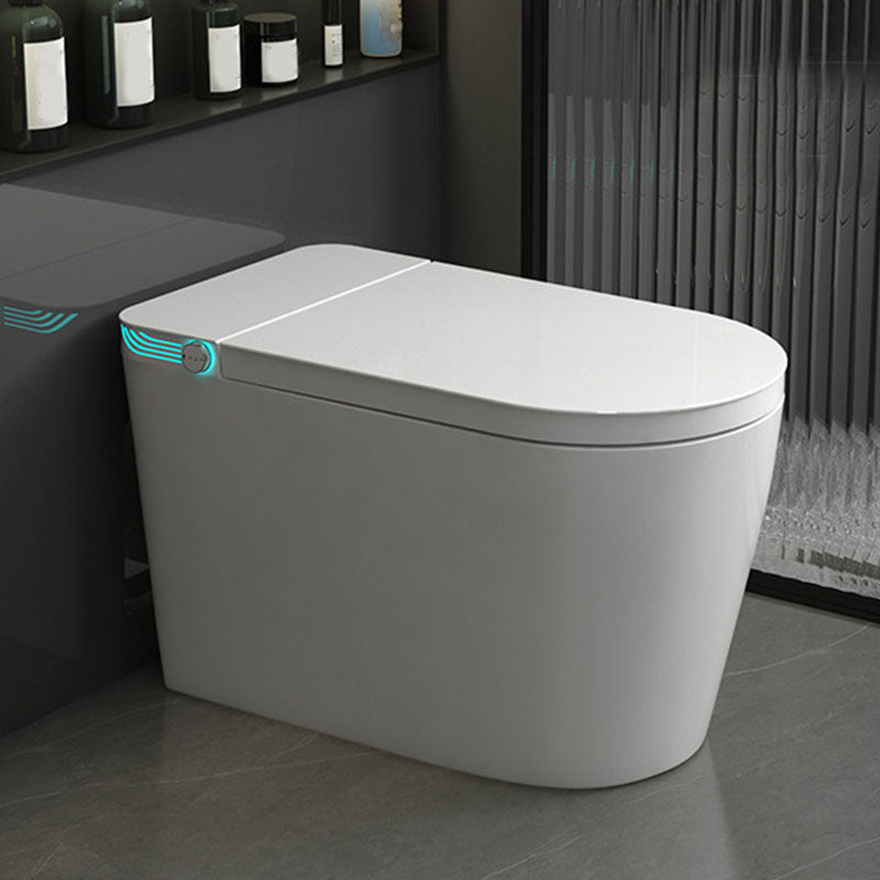 Contemporary Flush Toilet Floor Mounted One-Piece Toilet ABS Toilet Bowl