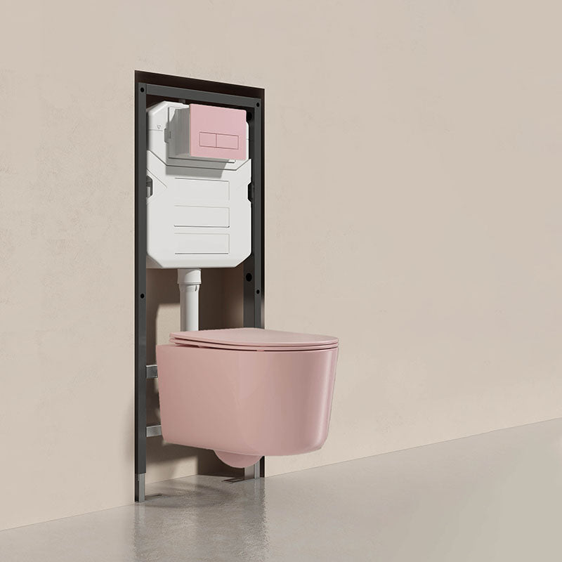 Modern Toilet Bowl Wall Mount Porcelain All-In-One Flush Toilet