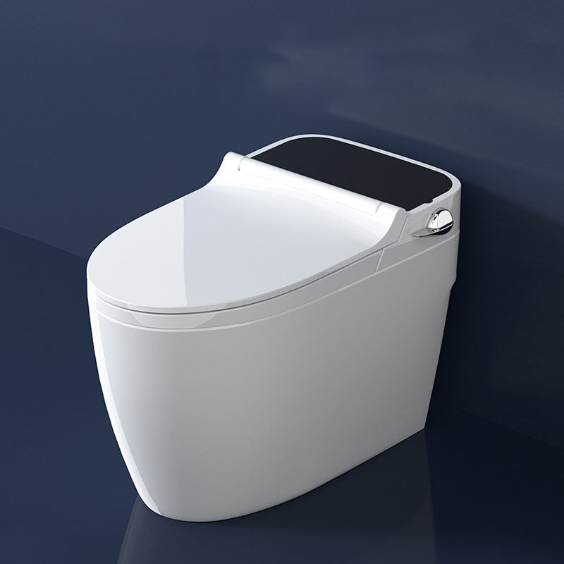 Contemporary Flush Toilet Floor Mounted One-Piece Toilet Porcelain Toilet Bowl