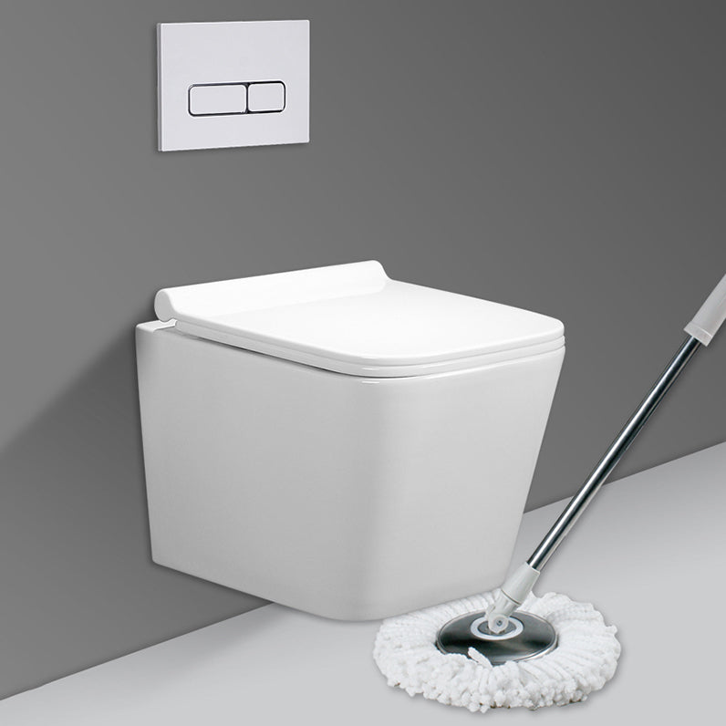 Contemporary Flush Toilet One Piece Wall Mount Porcelain Urine Toilet