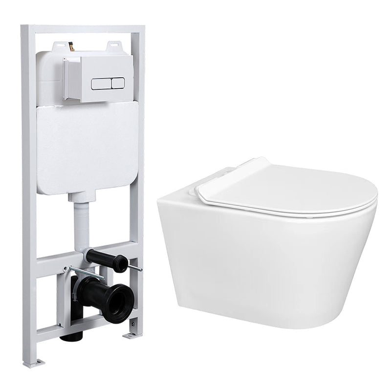 Contemporary Flush Toilet One Piece Wall Mount Porcelain Urine Toilet