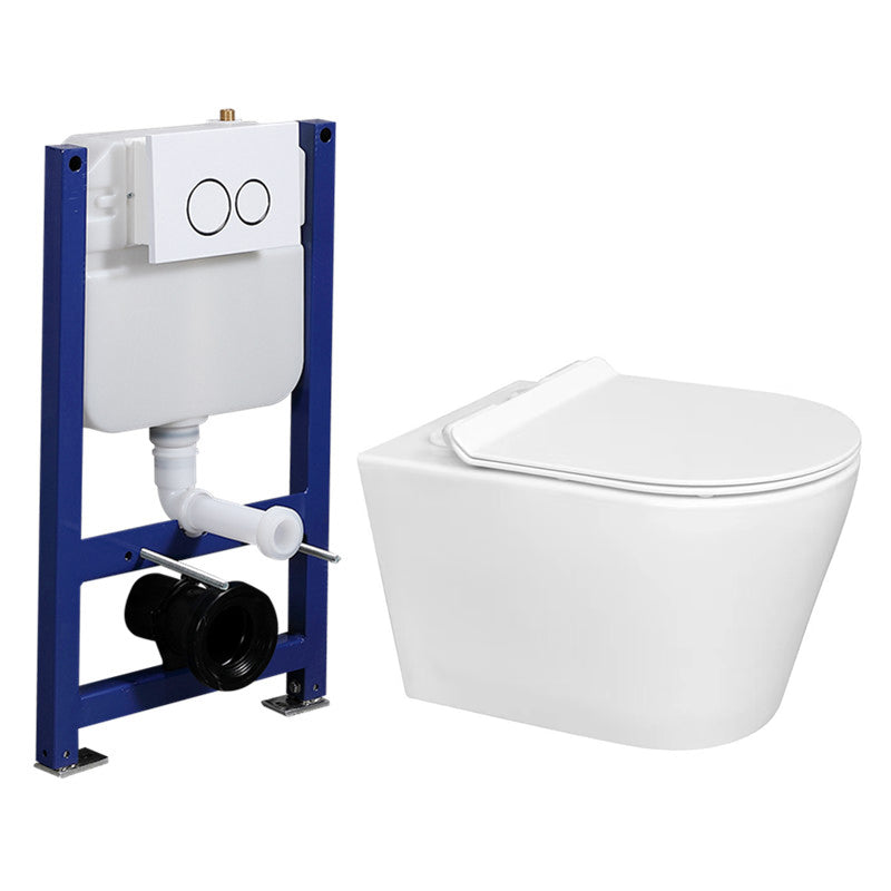 Contemporary Flush Toilet One Piece Wall Mount Porcelain Urine Toilet