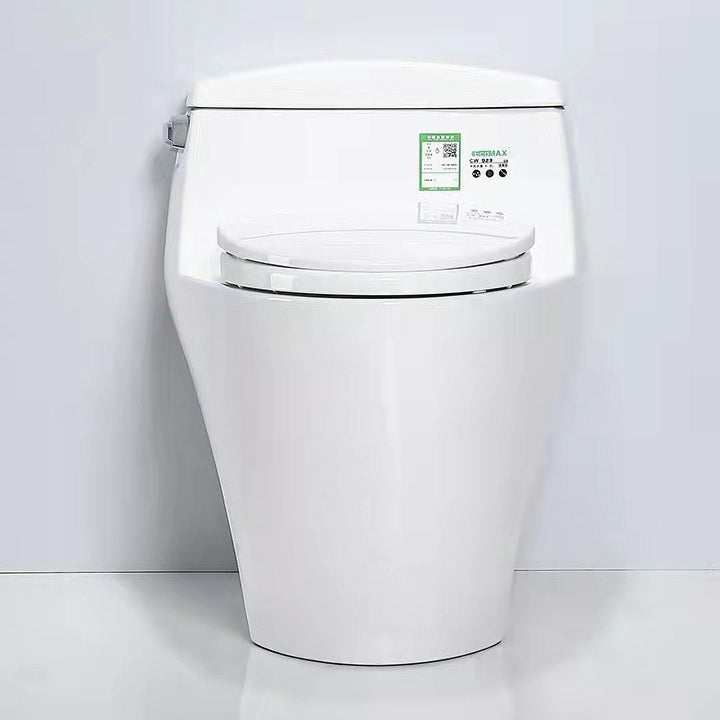 Traditional Ceramic Toilet Bowl One Piece Flush Toilet with Toilet Seat