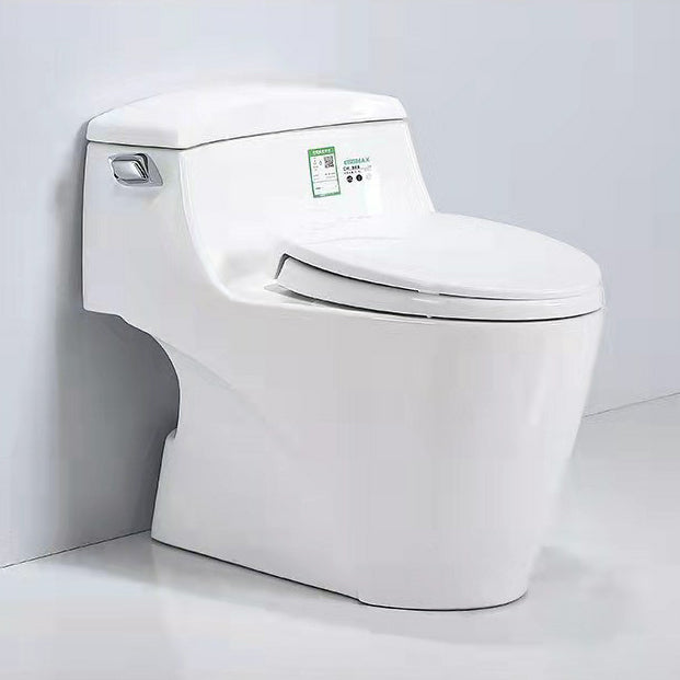 Traditional Ceramic Toilet Bowl One Piece Flush Toilet with Toilet Seat