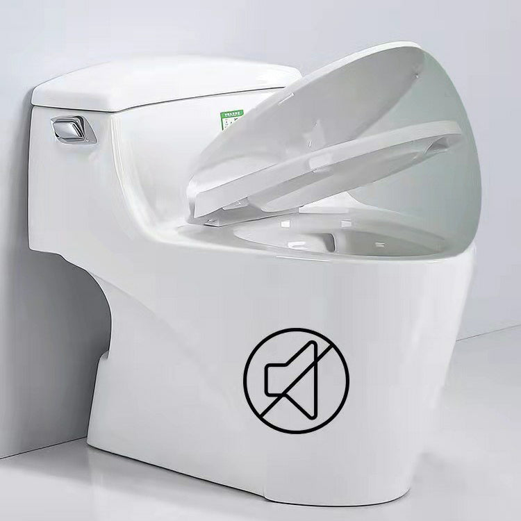 Traditional Ceramic Toilet Bowl One Piece Flush Toilet with Toilet Seat