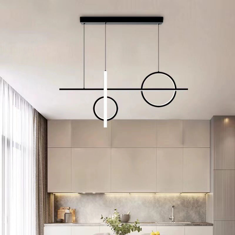 Modern Island Lighting Linear LED Ceiling Light for Dining Room