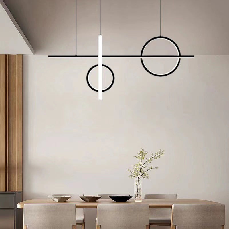 Modern Island Lighting Linear LED Ceiling Light for Dining Room