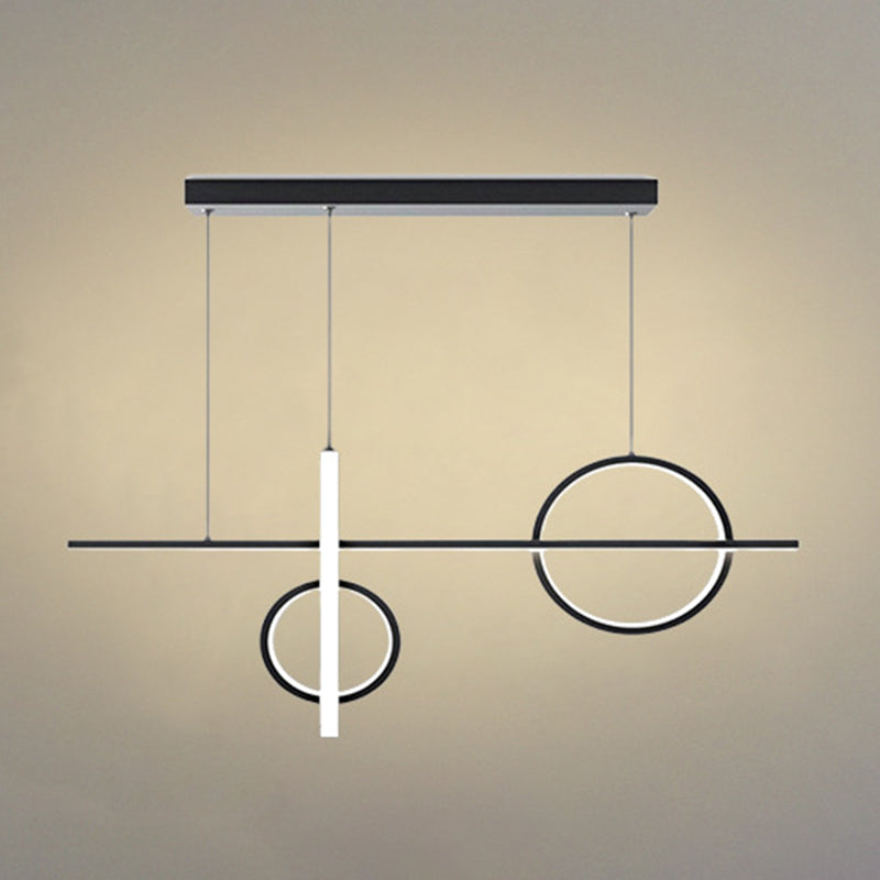 Modern Island Lighting Linear LED Ceiling Light for Dining Room
