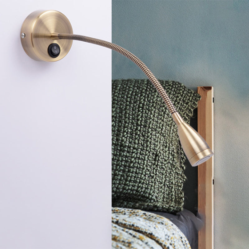 Armed Wall Lighting Simplicity Metal 1 Light Wall Sconces for Bedroom