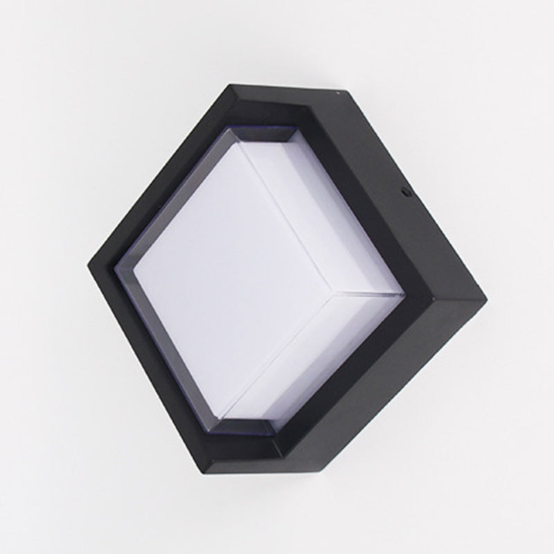 Square Wall Lighting Simplicity Metal 1 Light Rustic Wall Sconces in Black