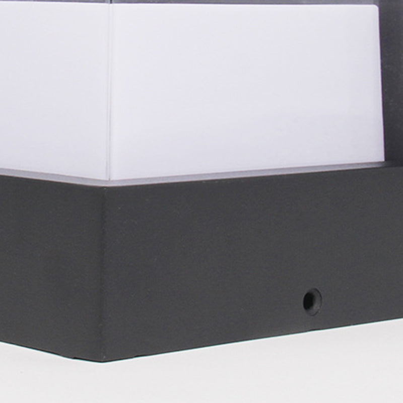 Square Wall Lighting Simplicity Metal 1 Light Rustic Wall Sconces in Black