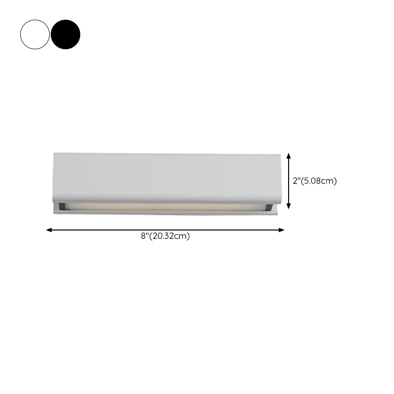 Modern Wood Wall Sconce Linear Shape Wall Light with Acrylic Shade for Bedroom